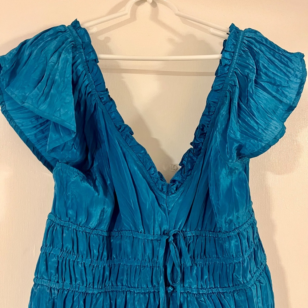 J Crew Palermo dress in viscose-blend crinkle NWOT - Picture 3 of 5